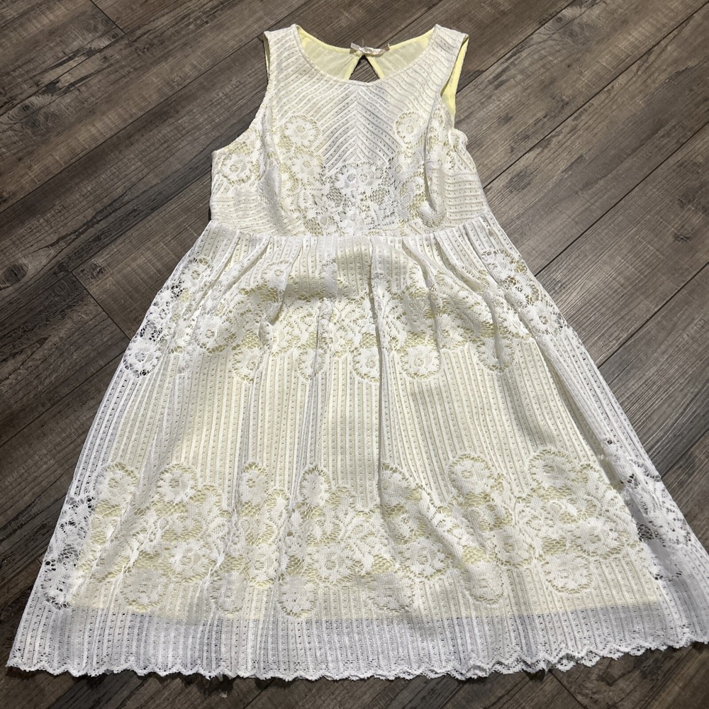 Free People Women's Blue Floral Lace Boho Fairycore‎ Maxi Dress Size 4